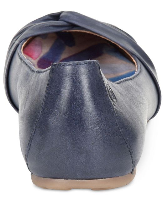 born navy blue flats