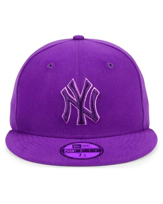 yankees cap purple