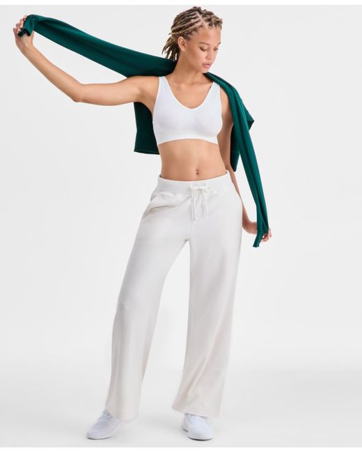 ID Ideology White Butter Fleece Drawstring-waist Pants