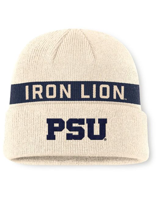 Nike Natural Penn State Nittany Lions Peak Primetime Utility Cuffed Knit Hat for men