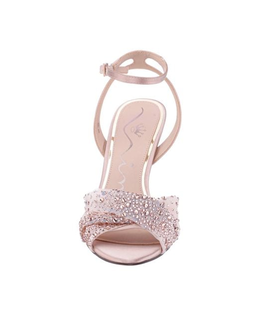 Nina Pink Vida Almond Toe Evening Sandals