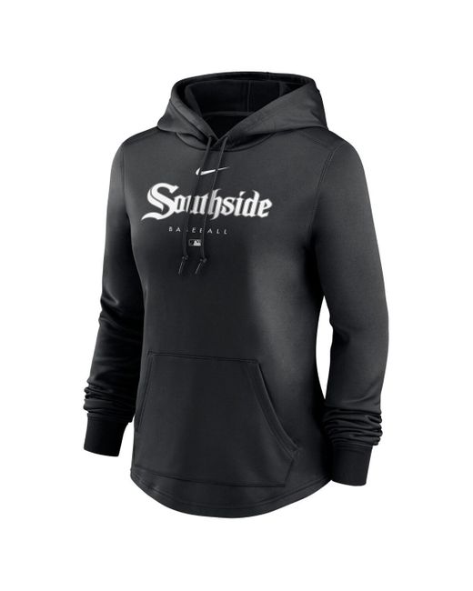 Nike Black Chicago White Sox City Connect Pregame Performance Pullover Hoodie