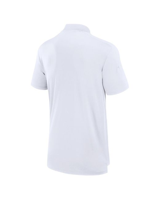 Fanatics White Paris 2024 Summer Olympics Inspired Quarter-zip Polo Shirt for men