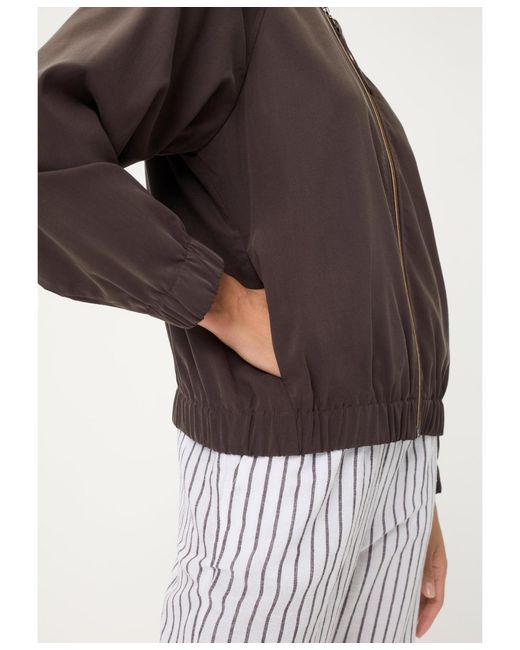 Olsen Brown Collarless Jacket
