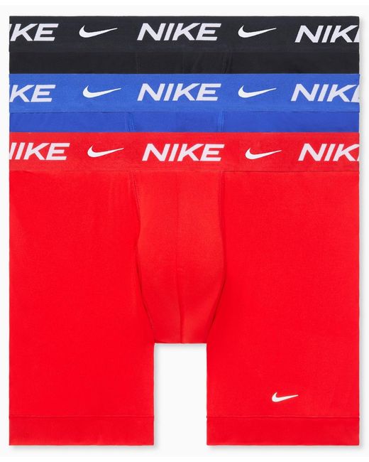 Nike Essential Micro Boxer Briefs in Red for Men | Lyst