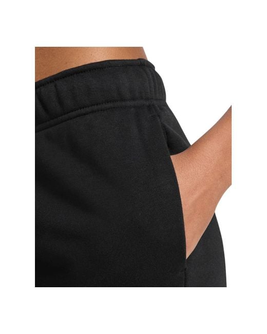Nike Black Sportswear Club Fleece Mid-rise Pants