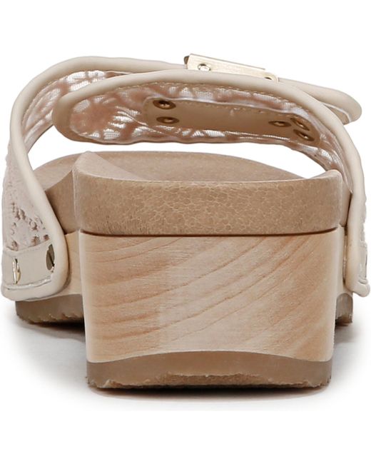Dr. Scholls White Original Too Slide Platform Sandals