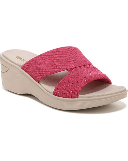 Bzees Dynasty-bright Washable Slide Sandals in Pink | Lyst