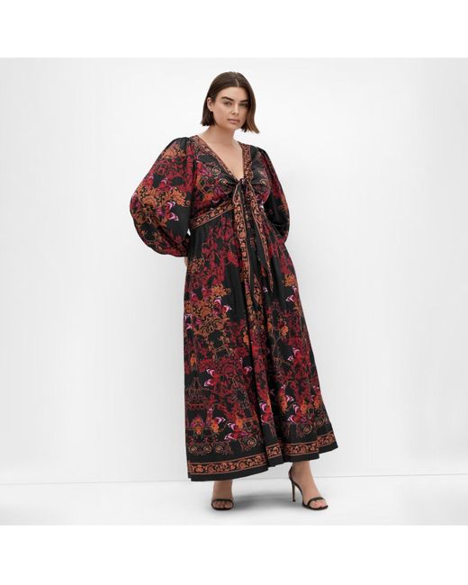 City Chic Red Plus Size Ivanna Maxi Dress