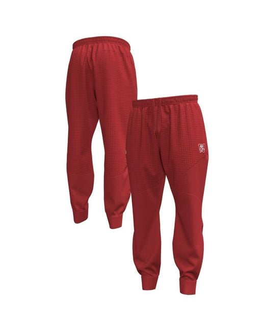 Under Armour Red Wisconsin Badgers 1980 Throwback Unstoppable Fleece jogger Pants for men