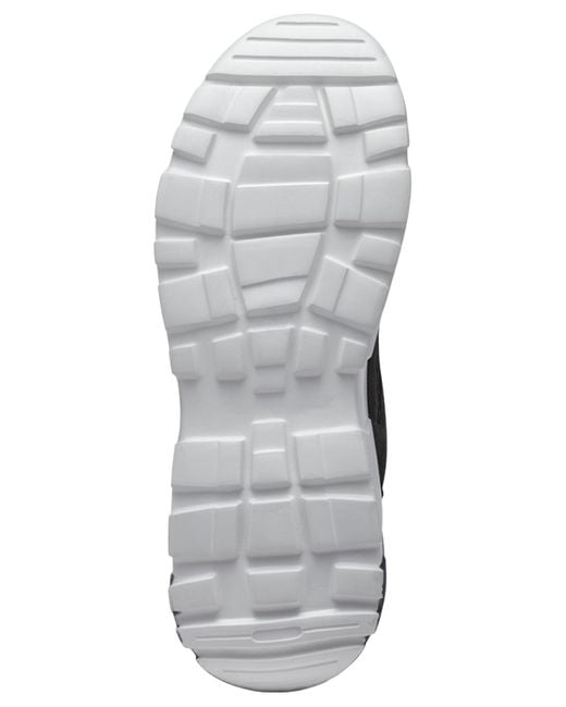 Karl Lagerfeld Blue Patent Detail Round Toe Runner Shoes for men