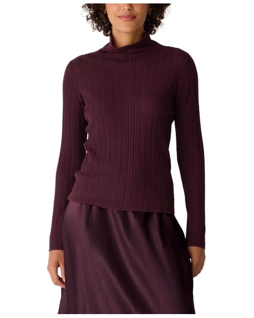 Eileen Fisher Purple Turtleneck Sweater
