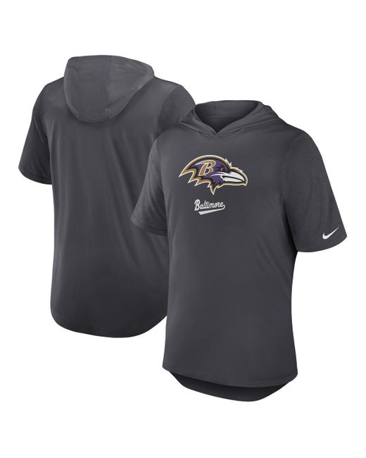 Nike Black Baltimore Ravens Tri-blend Performance Hoodie T-shirt for men