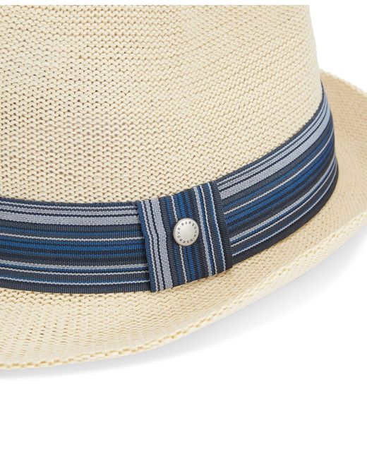 Barbour Blue Belford Trilby Hat for men