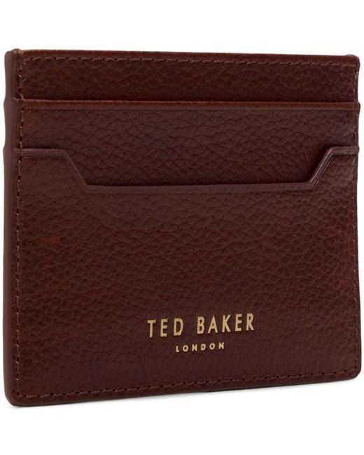 Ted Baker Brown Pebble Leather Wallet