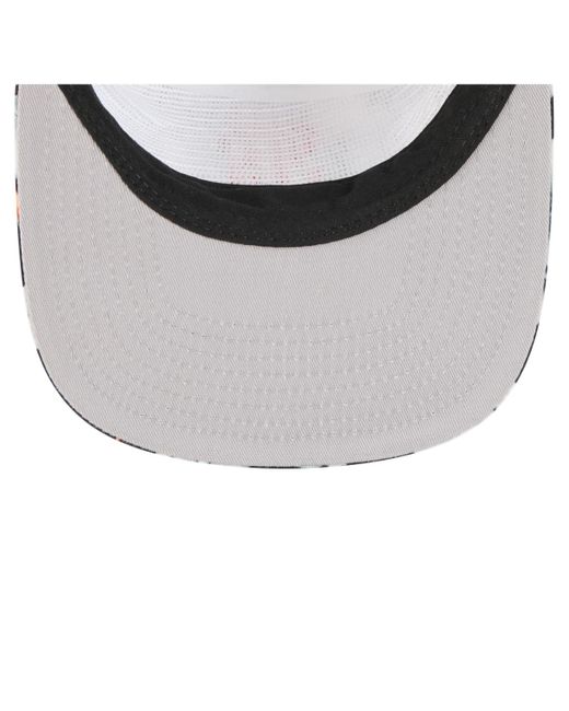 KTZ Metallic San Francisco Giants Adventure Pattern Golfer Trucker Snapback Hat for men