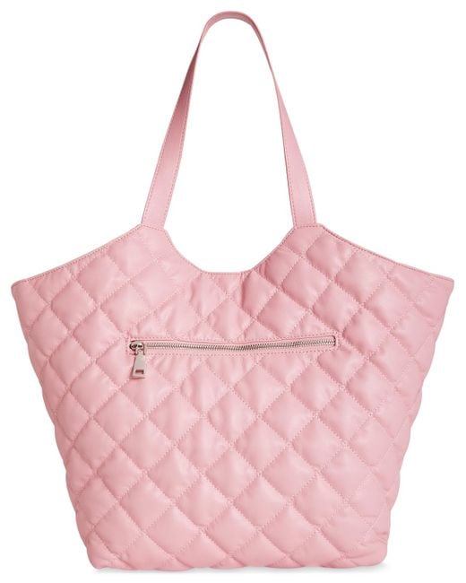 INC International Concepts Pink Andria Quilted Extra Large Tote