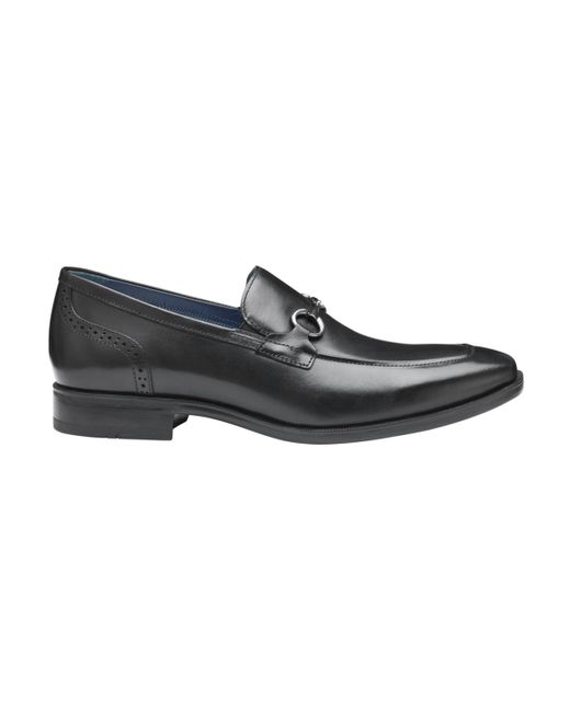 Johnston & Murphy Black Gibbons Bit Loafer for men