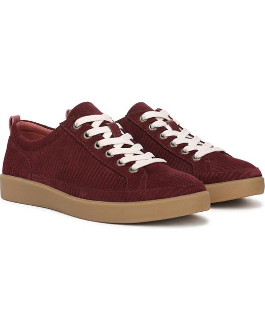 Vionic Red Winny Lace Up Sneakers