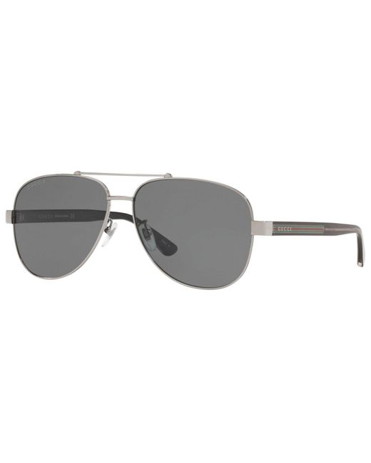 Gucci GG0528S Polarized 007 Sunglasses Grey in Gray for Men - Save 36% |  Lyst