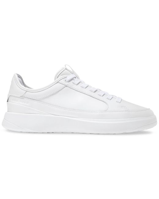 Cole Haan White Grandprã ̧ All Day Leather Lace-up Court Sneakers for men