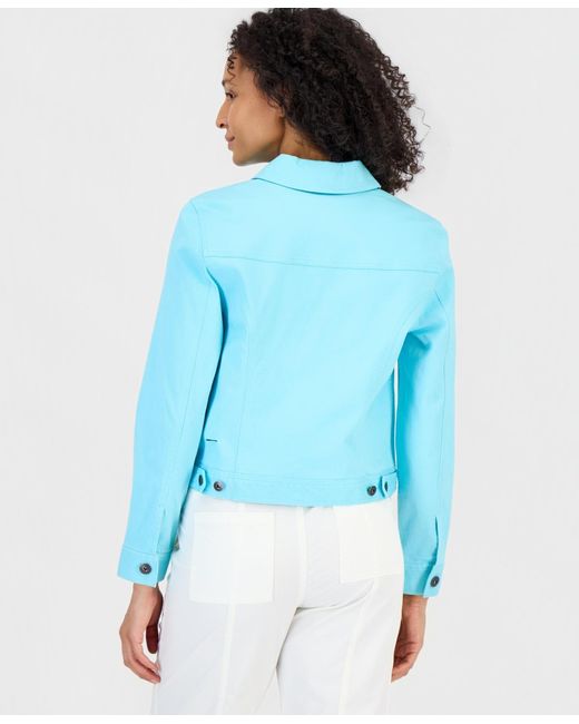 Style & Co. Blue Classic Denim Jacket
