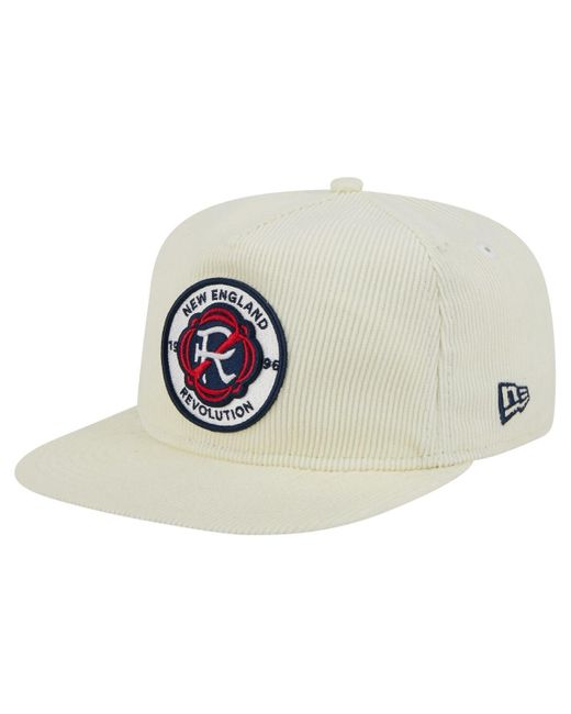 KTZ Natural New England Revolution 2025 Kickoff Snapback Golfer Hat for men
