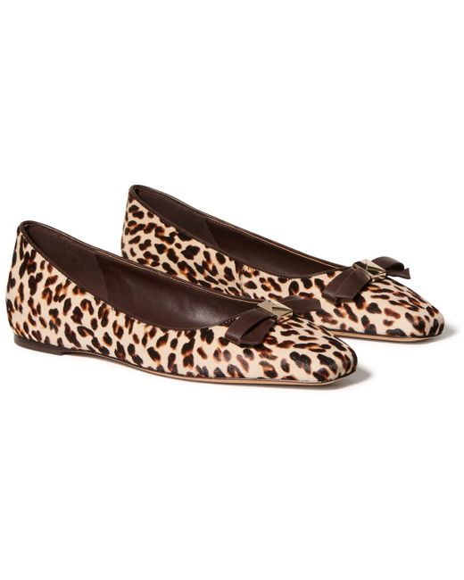 Kate Spade Brown Deco Bow Flats