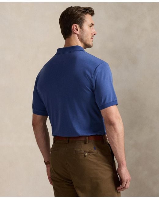 Polo Ralph Lauren Blue Big & Tall Classic Fit Soft Cotton Polo for men