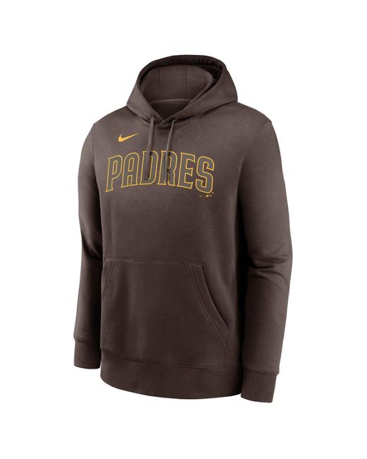 Nike Brown Fernando Tatis Jr. San Diego Padres Player Name Number Club Fleece Pullover Hoodie for men