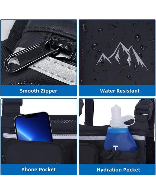 Batfox Blue Running Vest Chest Pack