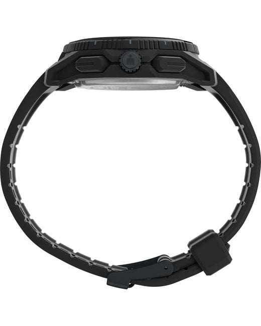 Timex Black Digital Polyurethane Strap Watch for men