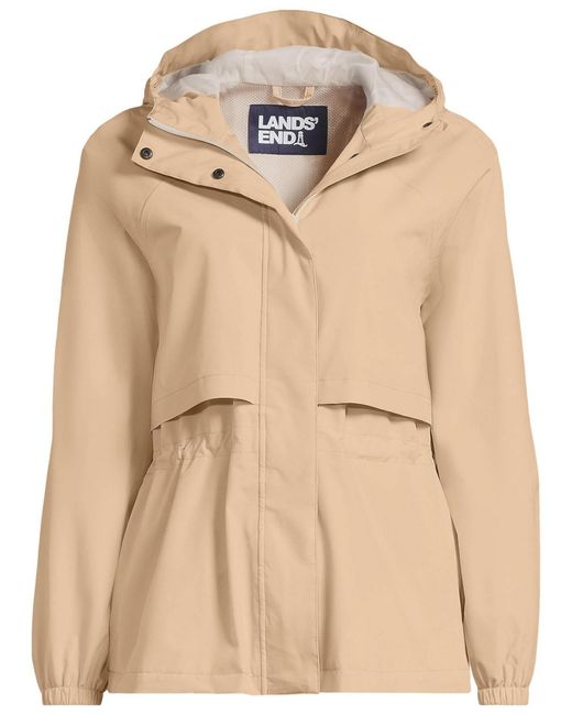 Lands' End Blue Squall Packable Rain Jacket