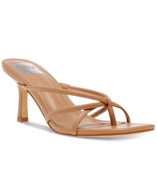 DV by Dolce Vita Zini Strappy Kitten-heel Dress Sandals in White | Lyst