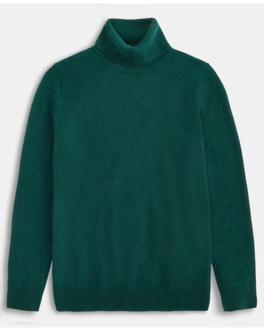 Charter Club Green 100% Cashmere Turtleneck Sweater