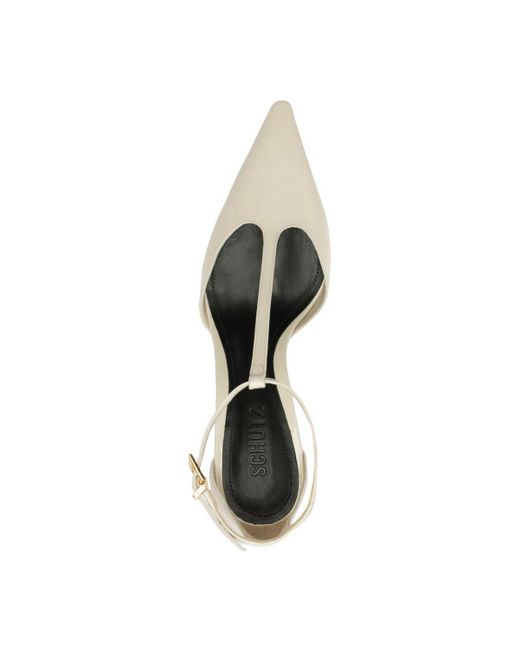 SCHUTZ SHOES White Allure T Pointy Toe Pumps