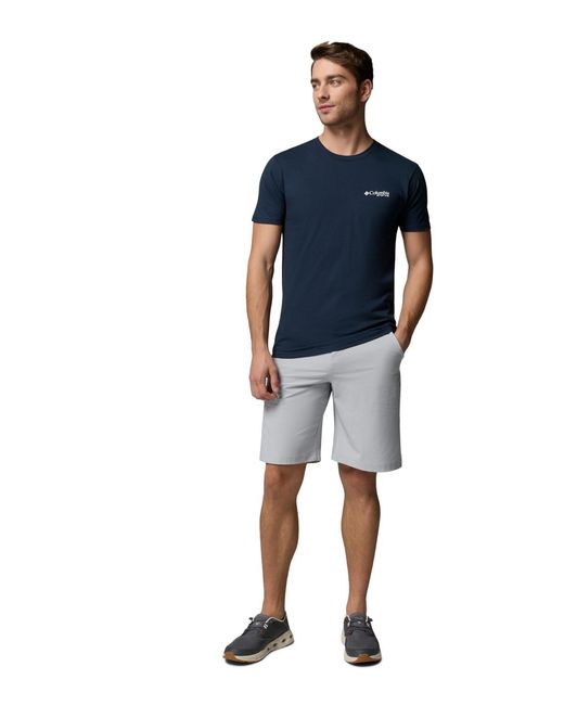 Columbia Blue Pfg Yeager Graphic T-shirt for men