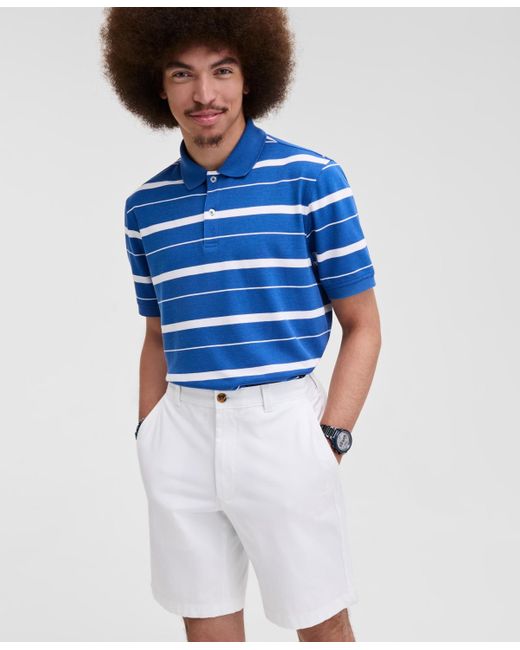 Club Room Blue Fred Striped Polo Shirt for men