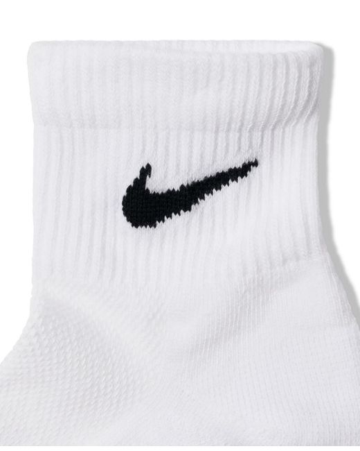 Nike White Everyday Elevated Ankle Socks for men