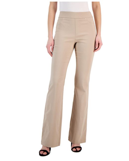 INC International Concepts High-rise Pull-on Flare-leg Pants, Created ...