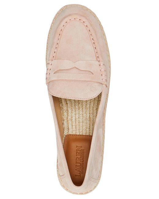 Ralph Lauren Natural Luize Espadrille Loafer Flats