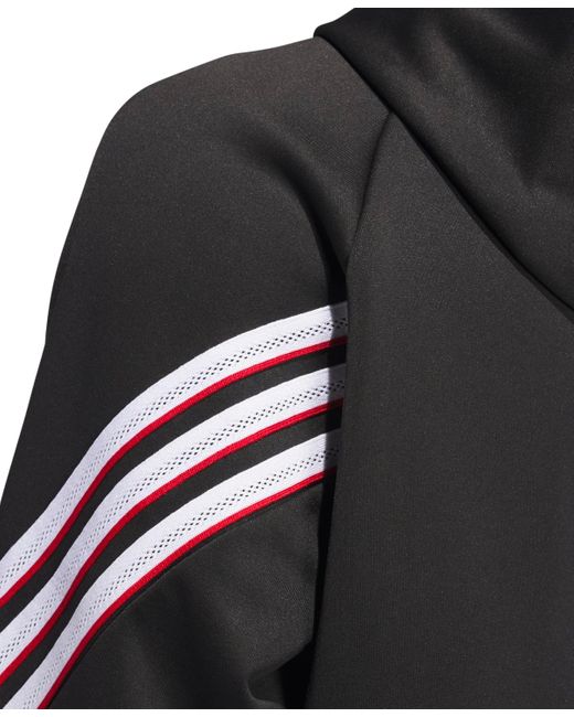 Adidas Black Select Foundation Fleece Basketball Hoodie for men