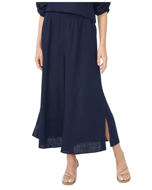 SAM & JESS Blue Pull-on Slit Pants