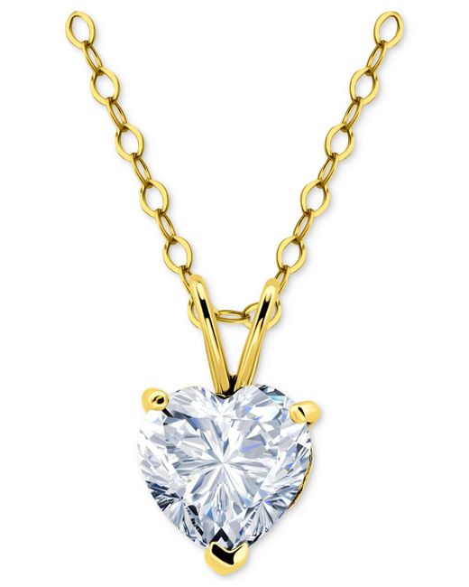 Giani Bernini Metallic Cubic Zirconia Heart Pendant Necklace