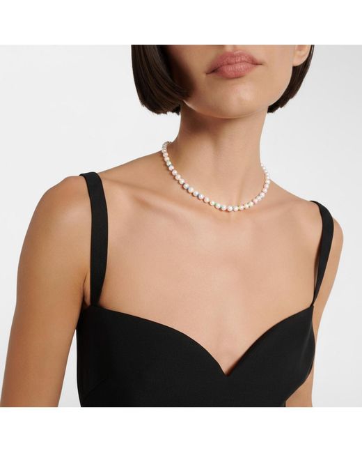 Joey Baby Brown 18k Gold Plated & Freshwater Pearls Amber Rainbow Pearls Necklace