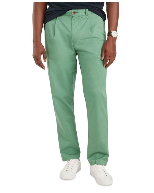 Tommy Hilfiger Cotton Single Pleat Varsity Chino in Green for Men Lyst