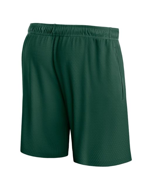 Fanatics Green Milwaukee Bucks Post Up Mesh Shorts for men