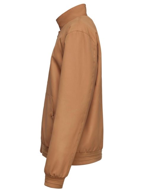 Rokka&Rolla Brown Classic Full Zip Bomber Jacket for men