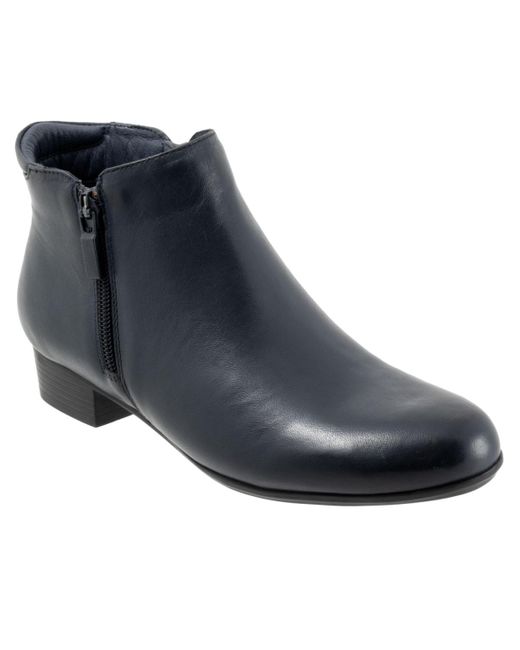 Trotters Blue Major Bootie