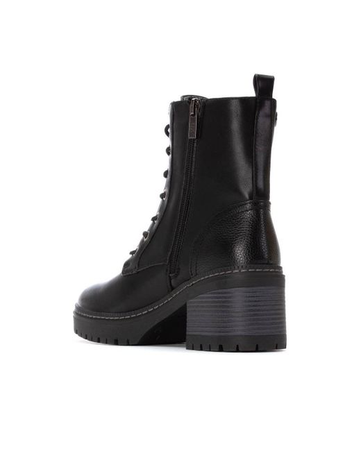 Xti Black Combat Booties